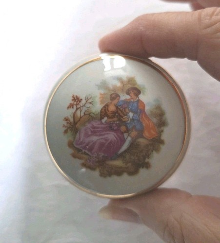 Limoges porcelain round - porcelain,