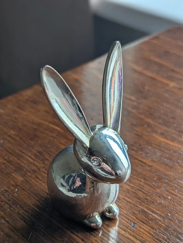 Vintage silver plated - , bunny