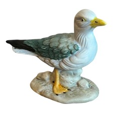 Hand-Painted Seagull Porcelain
