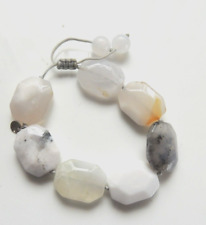 UNWORN LOLA ROSE MONTANA AGATE LARGE FLAT BEAD SEMI PRECIOUS STONE BRACELET