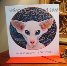 Oriental cat painting art