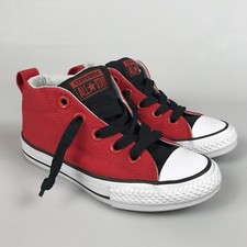 CONVERSE All Star Canvas Hightop Sneakers Shoes Red Junior Size 13 Kids Boy Girl