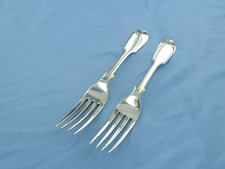 AN ANTIQUE PAIR OF STERLING