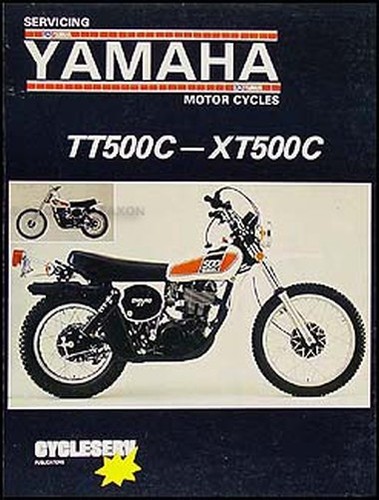 Yamaha tt500 and xt500 repair - and,