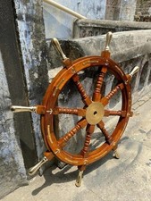36 Inch Wooden Ship Steering
