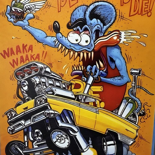 Rat fink metal sign - 🔥rat,