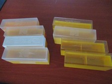 8 x Vintage Photographic Film Slides Empty Storage Box 1970s (A)