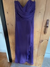 Dessy Collection Purple Evening or Bridesmaid Full Length Strapless Dress XL/14
