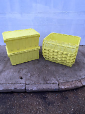 5 X 80ltr B-Grade XLARGE Heavy Duty Plastic Storage Tote Boxes 690 x 430 x 310mm