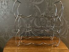 Wine rack 3 tier free standing metal tiers are stackable