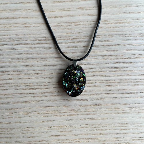 Handmade sparkly resin charm