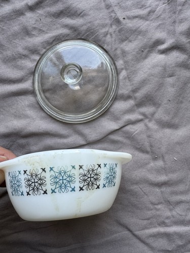 Vintage jaj pyrex snowflake - vintage,
