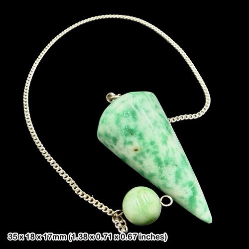 Variscite pendulum crystal - variscite,