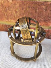 Antique Brass Armillary Sphere