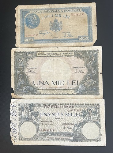 Set banknotes romania - set,