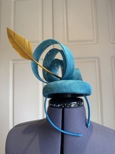 Bespoke Teal Ascot Fascinator