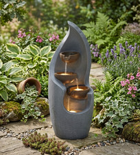 Tier water fountain - 3, led