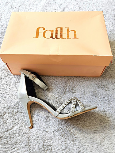 Faith dilton silver strappy - silver,