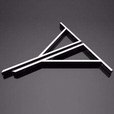 Bathroom Wash Basin Shelf Brackets Pairs Chrome Mirror Finish Triangle 450/500mm