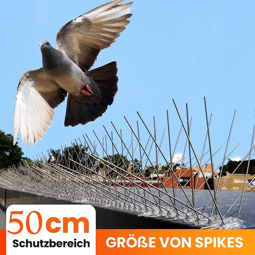 10x 50cm steel bird - 50cm, spikes