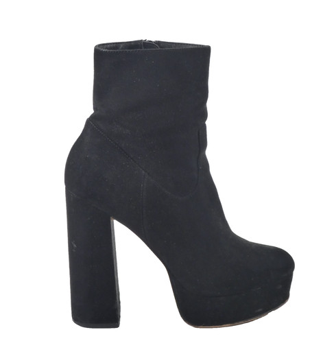 Black platform boots high - boots,