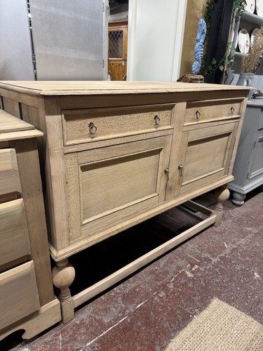 Stripped oak sideboard - stripped,