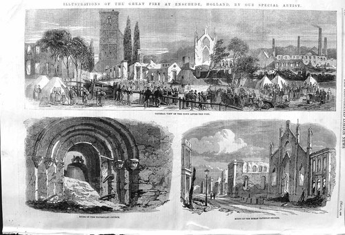 Original old antique print - original,