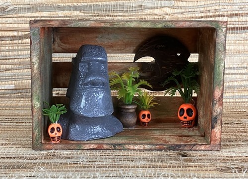 Tiki crate art - crate, scene