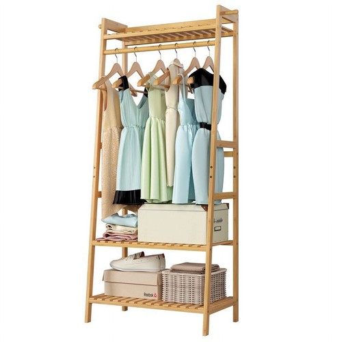 Homfa bamboo coat rack - coat,