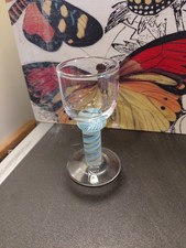 Blue Yellow Twist Stem Tot Glass