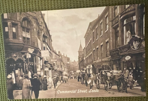 Antique postcard leeds - antique,
