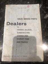 Humber, Hillman, Sunbeam Cars Dealers Book Classic 2nd Edition 1965