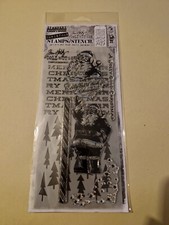 TIM HOLTZ CLEAR STAMPS/STENCIL STAMPERS ANONYMOUS JOLLY HOLIDAY BNIP *LOOK*