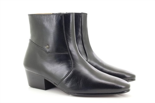 Lucini mens black - mens, leather