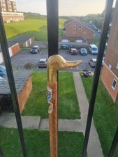 Vintage Wooden  Brass Duck