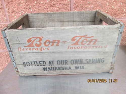 Vintage wood wooden bon - ,