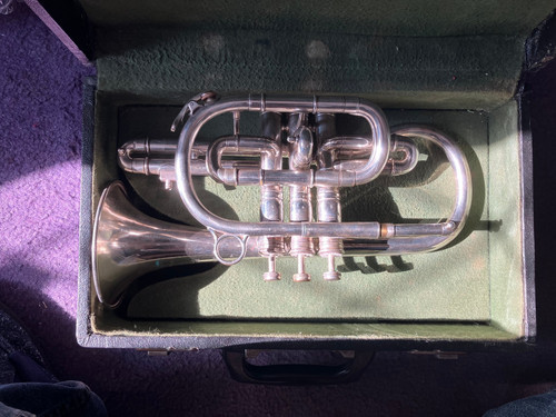 Cornet nice silver plated