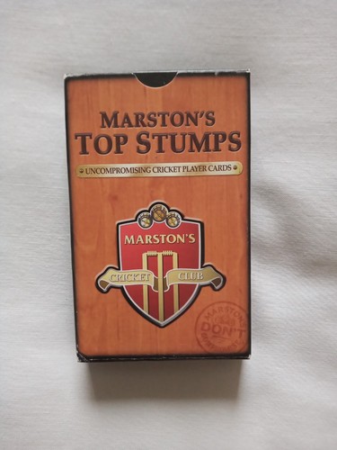 Marstons top stumps cricket - marstons,