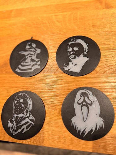 Halloween coaster set - set:, michael