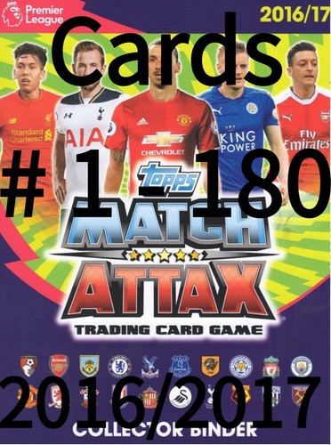 Base match attax 2016 2017 - base,