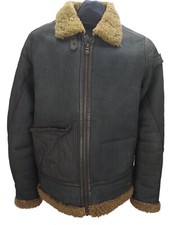 PME Legend Type B-3 Leather sheepskin Shearling Flying Pilot jacket Size Medium