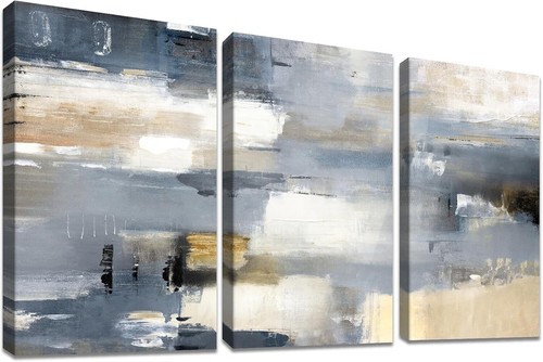 Panel abstract grey canvas - abstract,