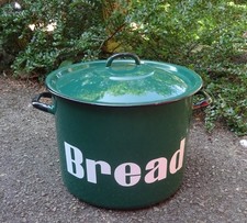 Vintage Large Green & White