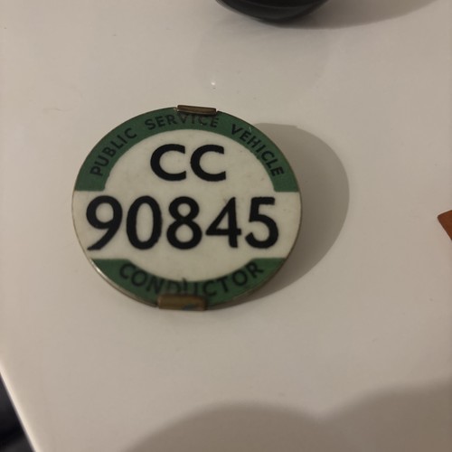 Vintage conductor badge - vintage,
