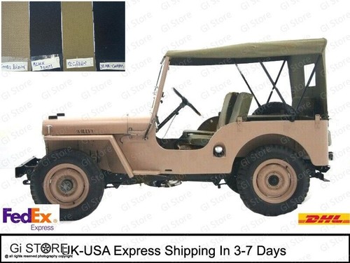 Canvas soft top for cj2a - soft,