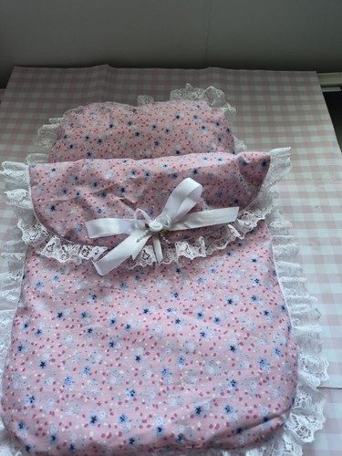 Pretty pink and - blue, floral