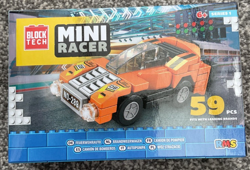 Block tech orange car - orange, 59