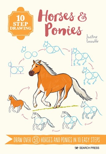 Step drawing horses and - 10,