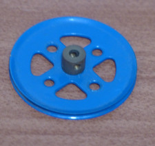 VINTAGE Meccano blue 2 inch by 1/8 inch wide pulley