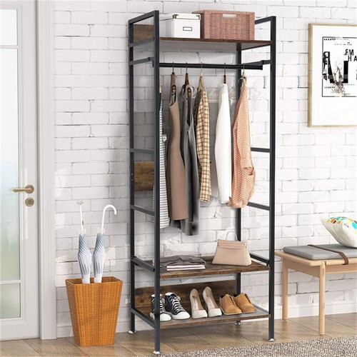 Heavy duty clothes - rack, rail